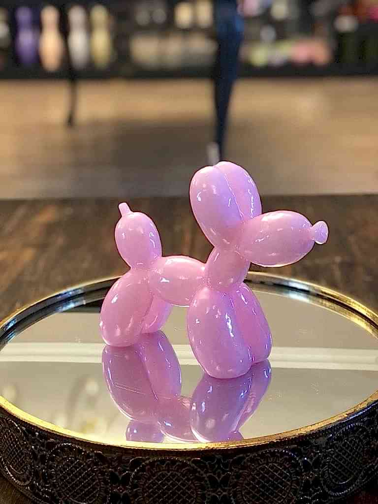 Balon Köpek Mum Şeker Pembe Parlak